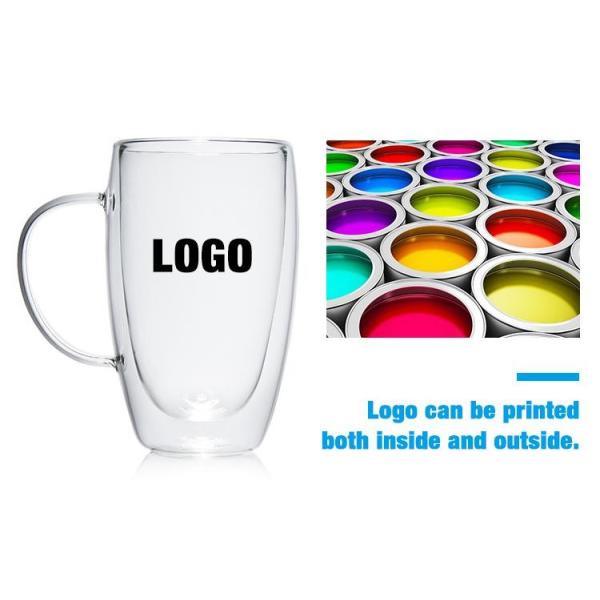 ODM двойные стеклянные изоляционные кофейные стаканы 6oz 8oz 10oz 12oz