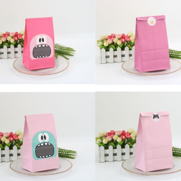 Halloween 70g Kraft Paper Bread Pastry Paper Bags 9g/Pcs Oil Proof