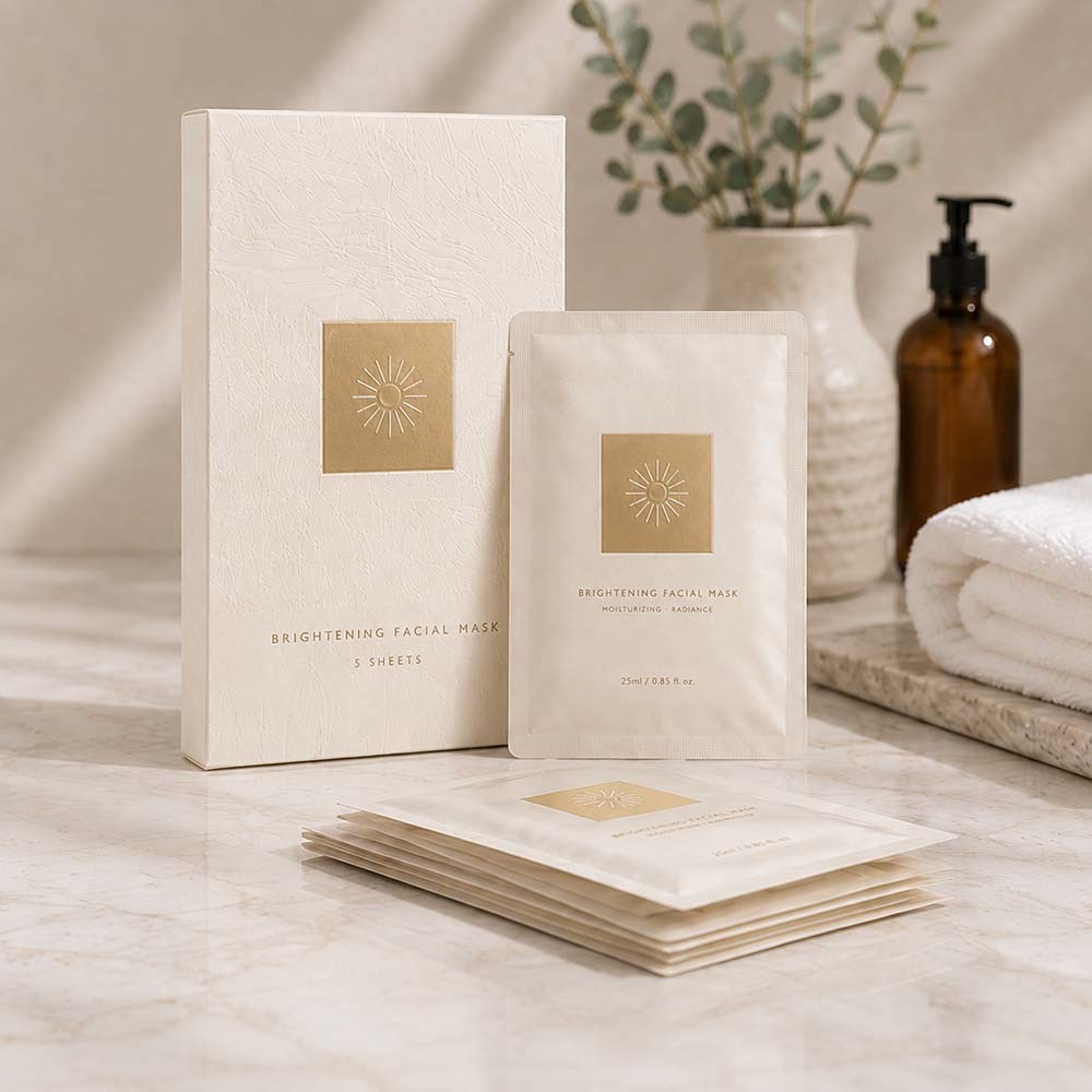 Gold Foil Embossing Custom Folding Cartons Premium White Card Paper Packaging