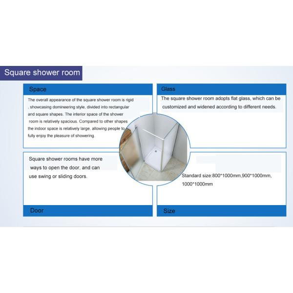 800 X 800 X 1900mm Bathroom Shower Cabinets With 304 Stainless Steel Door Handle