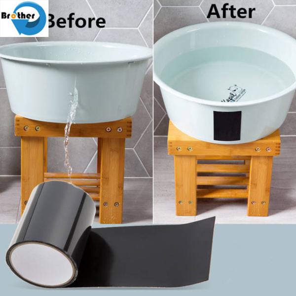 Waterproof Aluminum Foil Butyl Tape Single Side Sticky Rubber Tape for Leaking Repair Gap Sealing