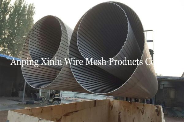 14  V Wire Wrap Water Well Sand Spiral Screen Tube For Heat Pump