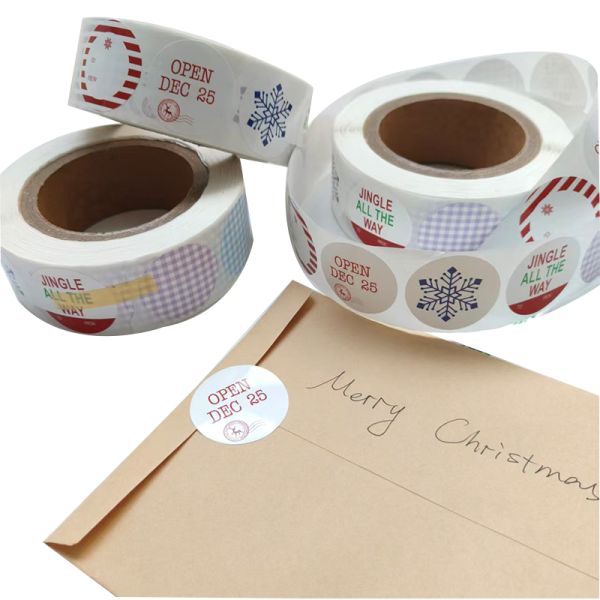 Customized Durable Smudge-Proof Christmas Gift Labels for Cookie Treat Bags