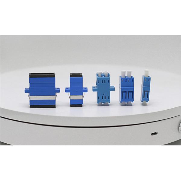 Multi Mode Duplex Plastic Green SC APC Bulkhead Adapter With Flanges