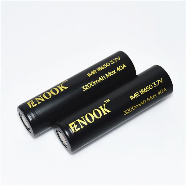 Enook recarregável 18650 Bateria de lítio Célula 3200mAh 3.7 V Max 40A