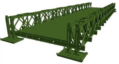 Customizable Prefabricated modular bridge system Antirust steel truss bridge