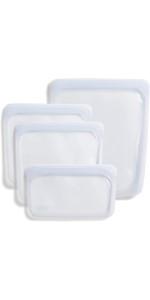 Microwave Dishwasher Safe, Leak-free, Bundle Pack Bowls, Reusable Silicone Clear Bowls