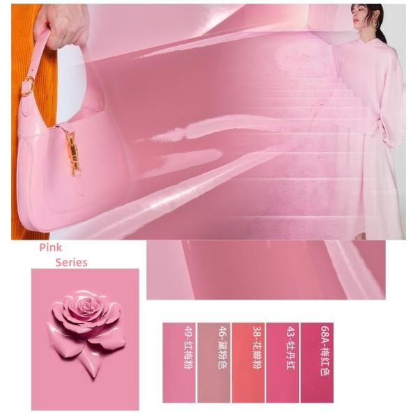 1.1 мм Патентная кожа зеркало ПВХ кожа ткань багаж сумочки косметическая сумка использование