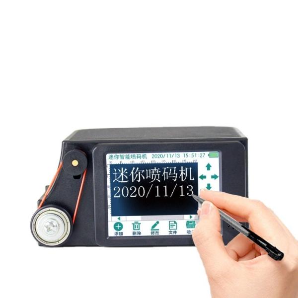 12.7 mm Printing Height Mini Handheld Bottle Inkjet Printer for Paper Material