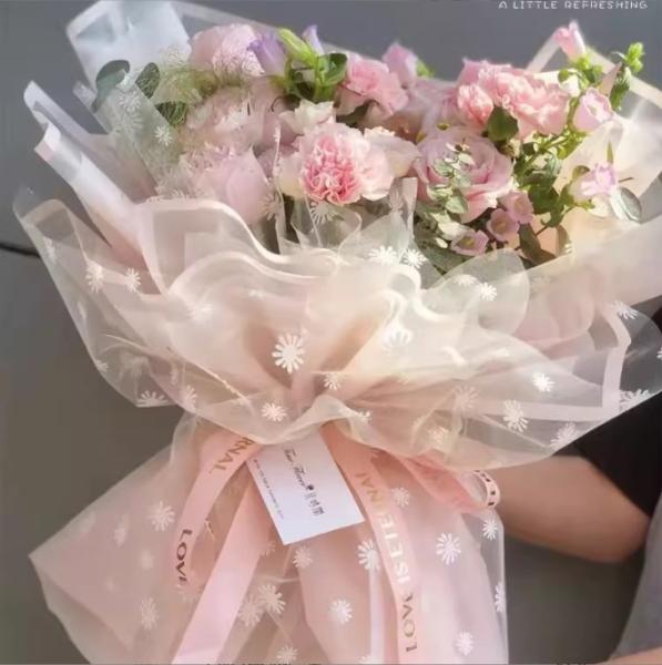 New Era Light and Elegant Paper Valentine's Day waterproof flower wrapping paper, bouquet frame paper, diy flower art wrapping materials