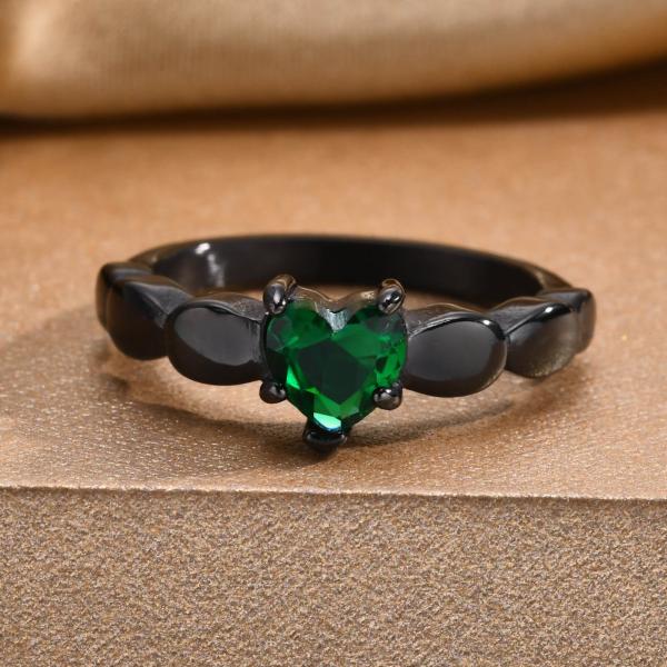 Channel Setting Inlay CZ Stainless Steel Rings 18K Gold Plated For Wedding Engagement