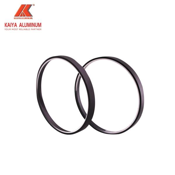 Perfis redondos da mobília de Matt Black Aluminium Mirror Frame para o quarto do banheiro