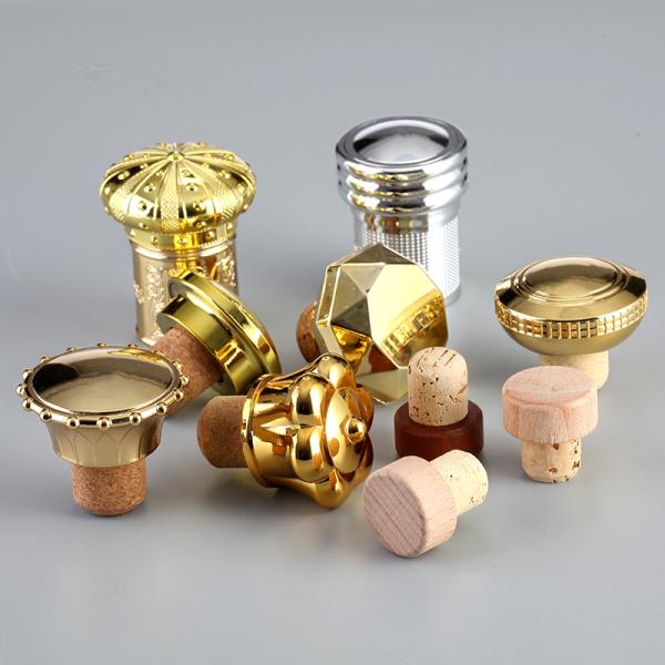Крышка бутылки с виски для водки Ликеры Вино Коньяк Фанси Алюминиевый Т Корковый стеклянный провод