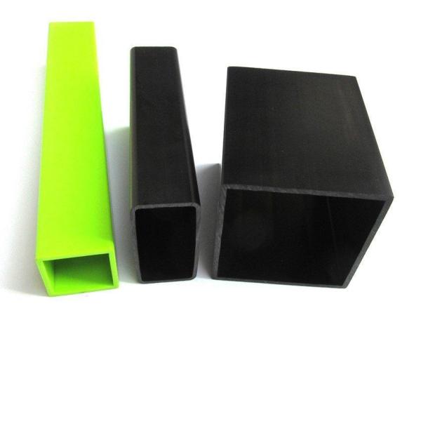 Tube carré creux en PVC rigide de taille personnalisée, profilés en plastique