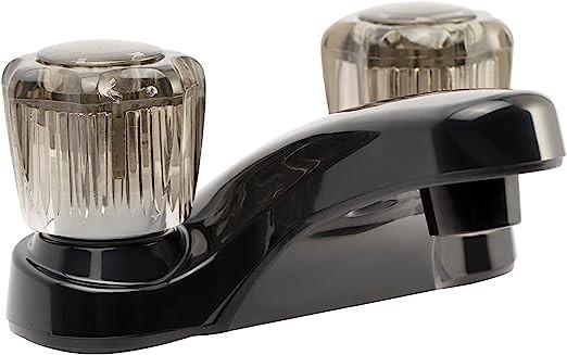 Lightweight Acrylic RV Bathroom Faucet Brushed Nickel Bathroom Taps