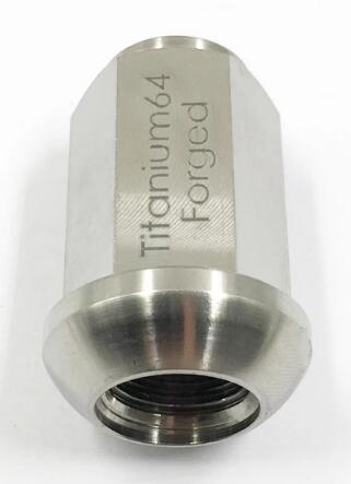 Lightweight Grade 8.8 Auto Titanium Lug Nuts Acid Alkali Resistance Gr5 Ti6Al4V