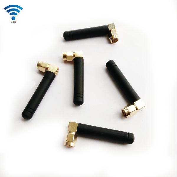 Black SMA 2.4G Omni WIFI Antenna Finger Audio Bluetooth Omnidirectional Gain 2DB