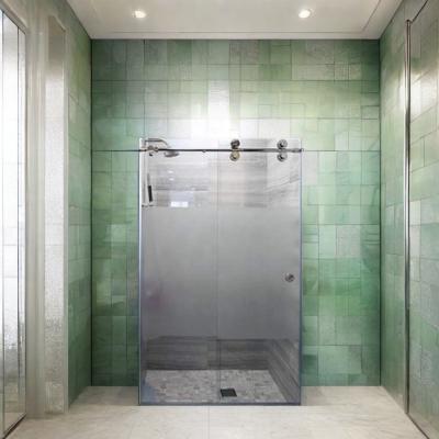Apartment Shower Screen Silk Screen Printing Tempered Glass with Customized Logo