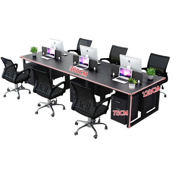 Металлические ноги современный многоличный рабочий стол для организации офиса, требуемого клиентом