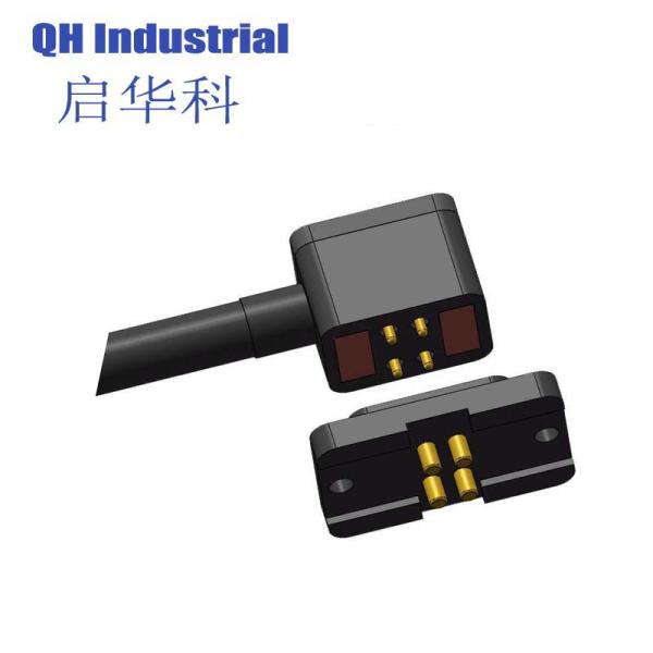 4Pin Argentina Amphenol Connector Magnetic Spring Loaded Connector Magnetic Pogo Pin Connector
