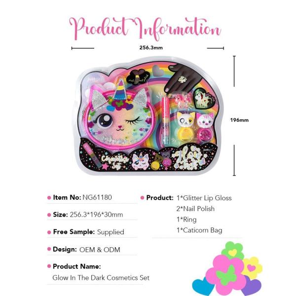 Assorted Colors Glow In Dark Childrens Make Up Kits For Birthday Parties