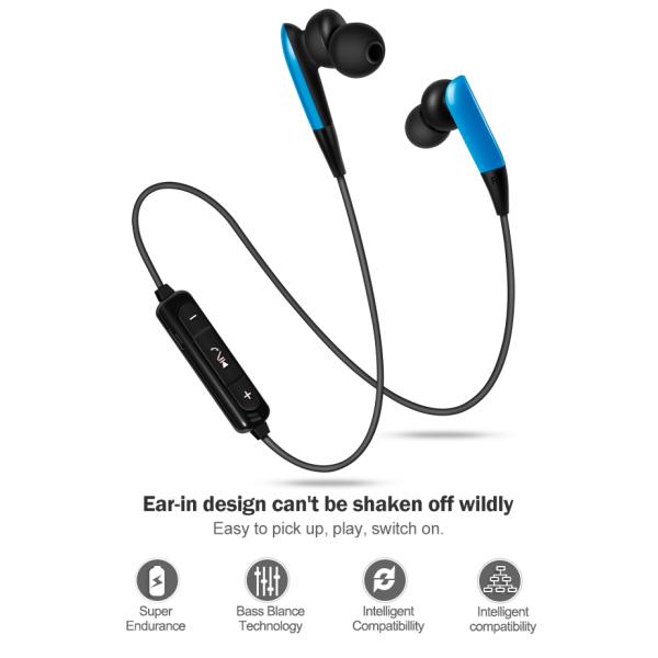 Magnetic EDR Wireless Stereo Earphone 15m Durable Bluetooth Headset
