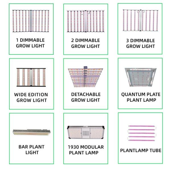 Full Spectrum Horticultural Light 12 Bar Greenhouse LED Grow Lights 1200W