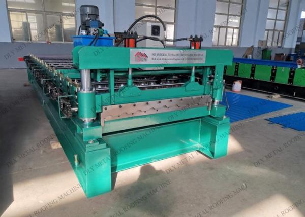 Hydraulic 5.5kw Corrugated Iron Making Machine 50HZ Glazed Tile Forming Equipment