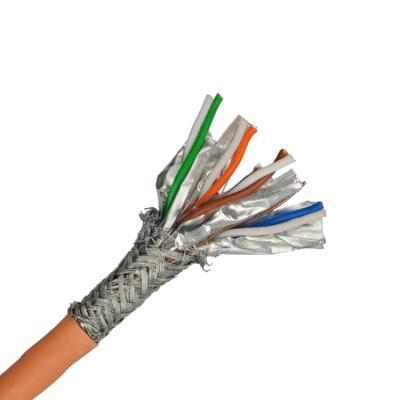 Cat7 Stp protegeu 0,57 7.0MM de cobre desencapados Lan Network Cable