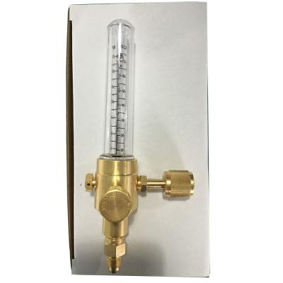 Conexão de entrada de flagela feminina de 1/4 de polegada Regulador de nitrogênio Indicador de fluxo de latão amarelo HVAC