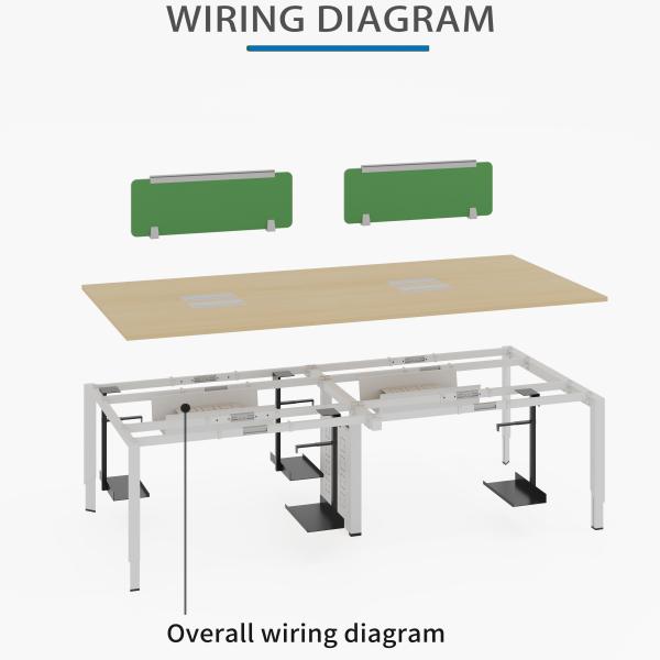 Maximize Space and Efficiency with Open Space Office Workstation's Adjustable Shelves