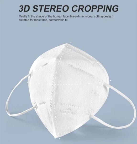 Three Dimensional Shape KN95 Disposable Protective Face For Anti Virus / Bacteria
