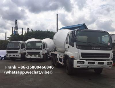 8 CBM 10PE1 Engine Used Isuzu Mixer Truck 8375 * 2496 * 3950 Mm Size