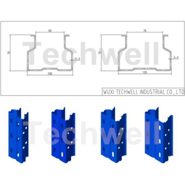18 Groups Forming Roller Stand Upright Rack Roll Forming Machine for Storage Rack