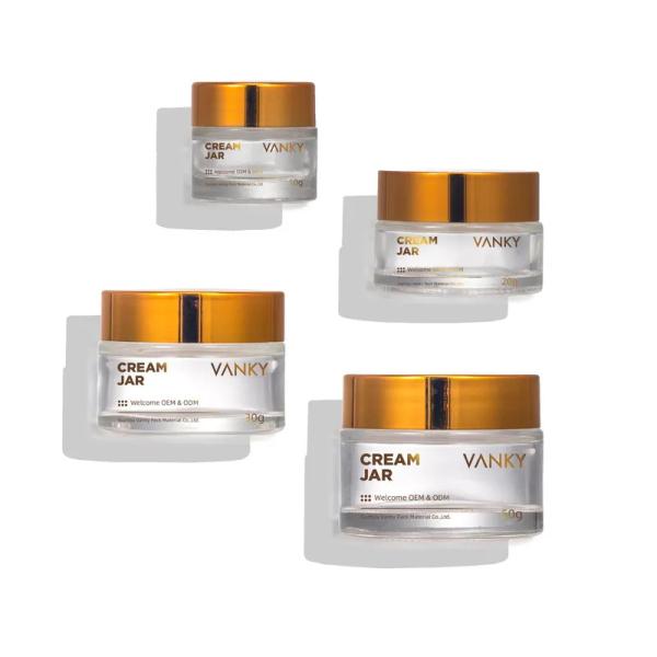50ml Anti Light Cosmetics Glass Bottle For Face Cream Packaging