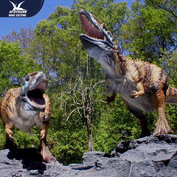 Big Infrared Sensor Outdoor Dinosaur With Eyes Blink Forepaws Moving