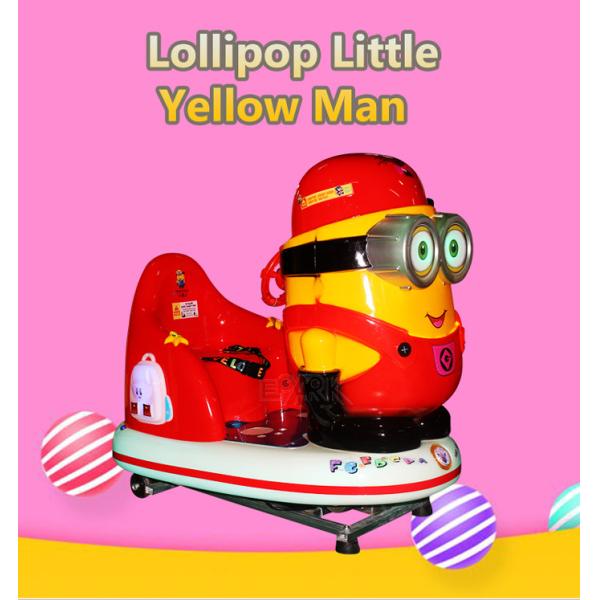 Cartoon Appearance Kids Ride With lollipop vending function coin operated machine for sale