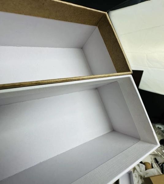 Luxury White Brown Kraft Gift Box Rectangle Rigid Box For Coffee Cups Or Umbrellas