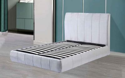 Wooden Modern 2.03m Queen Size Platform Bed High Back Hotel