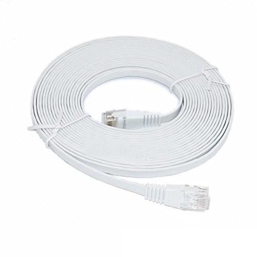 Cat6 Flat Ethernet Cable 1m LSZH Shielded RJ45 Patch Cord