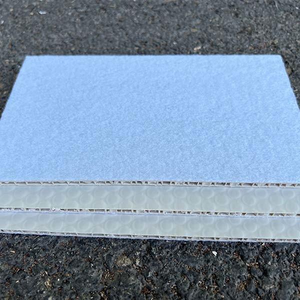 3mm 5mm non-woven fabric high chemical resistance polypropylene honeycomb panels For Building