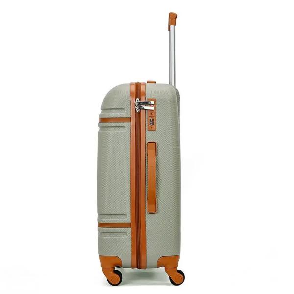 High Quality PC Luggage 4pcs Sets Vintage Travel Suitcase Classical Carry on  Light Weight Suitcase Luggage Waterproof Baggage TSA Lock Hard Side Luggage