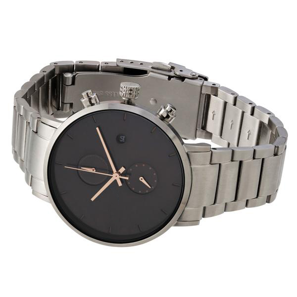 Silver Chain Strap Men'S Chronograph Sport Watches Sr626sw Battery