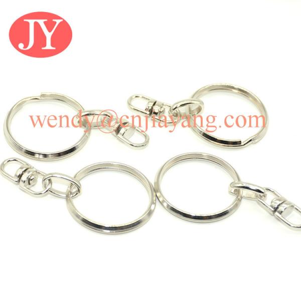 jiayang wholesale fashion metal stainless steel keyring polished