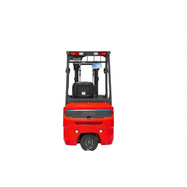 Solid Tire 3 Wheel Electric Forklift 1.2 Ton With 3 Level Lift Mast And Built-In Charger