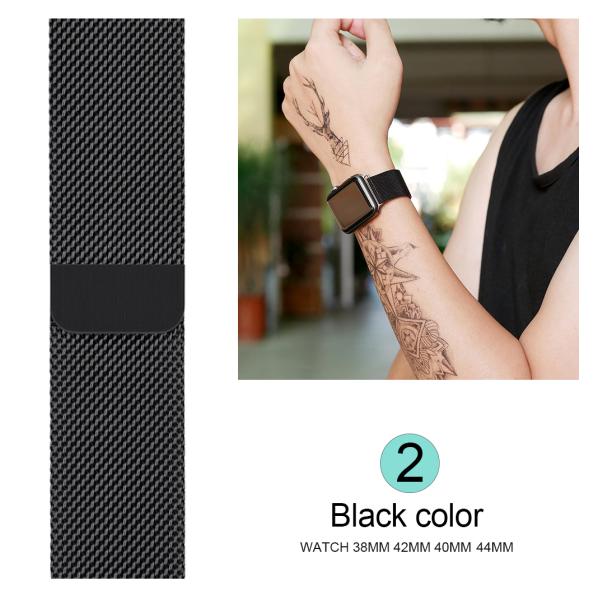 Умная электронная нержавеющая сталь диапазона монитора тарифа сердца дозора BLE 40mm 44mm