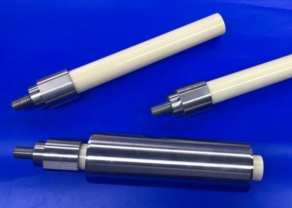 High Pressure 99.7% Alumina Ceramic Piston Rod for Water Jet Cutting Machine