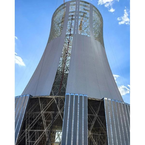 Corrosion Proof Cooling Tower Steel Structure Windproof Galvanised Steel Structure