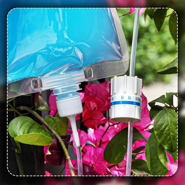 Plant Self Watering Bags With Adjustable Flow Regulators, Compact Automatic Drip Irrigation Kits, Indoor Plant Watering System For Small Potted Plants, Vacation Plant Care Essentials