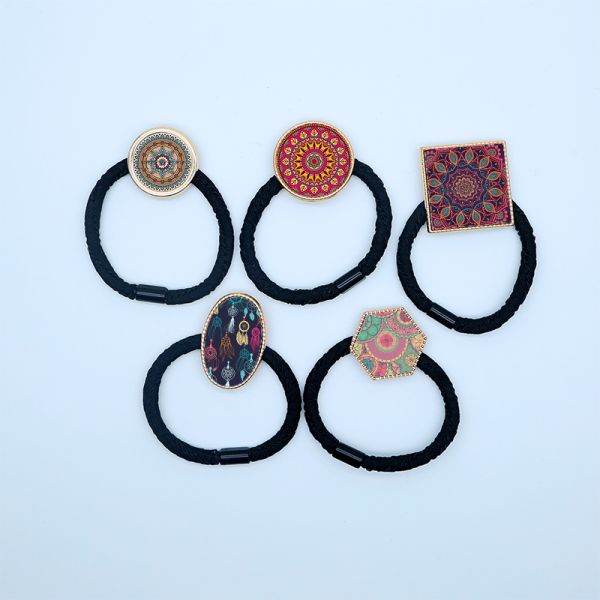 Blank Sublimation Elastic Hair Bands Diy Photo Printing Stretchy Hair Ties